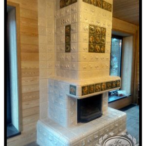 Пристенный камин "Суздаль