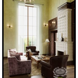 Изразцовый камин "Девол