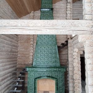 Островной камин "Заряна